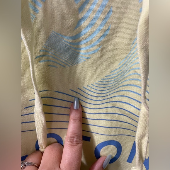 Neon Yellow Peloton Cropped Hoodie EUC - Picture 5 of 5